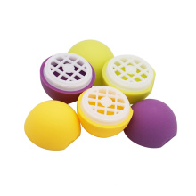 Caja cosmética de plástico con contenedor de bálsamo labial con forma de huevo